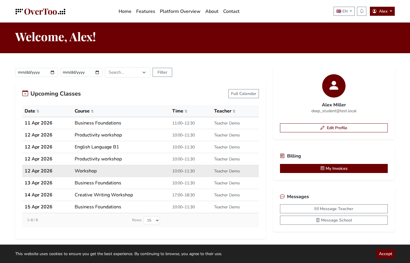 Student Dashboard