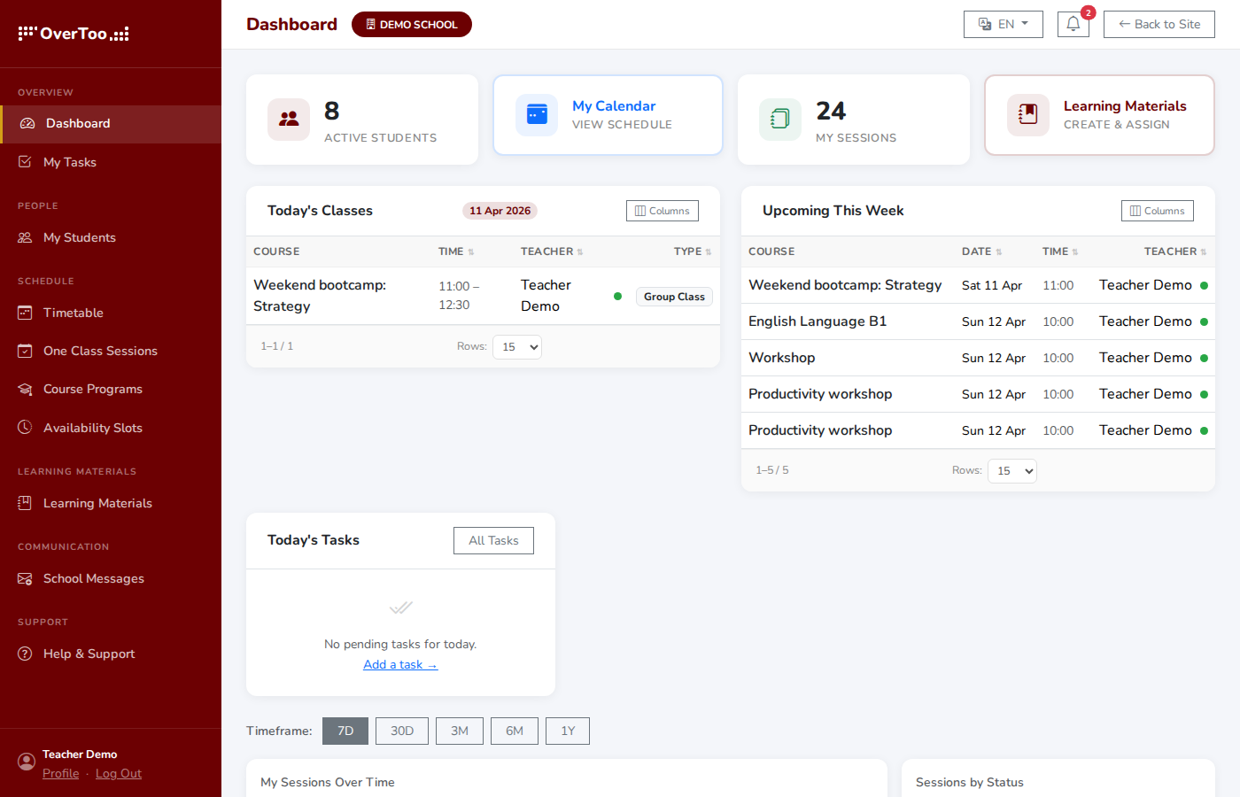 Teacher Dashboard